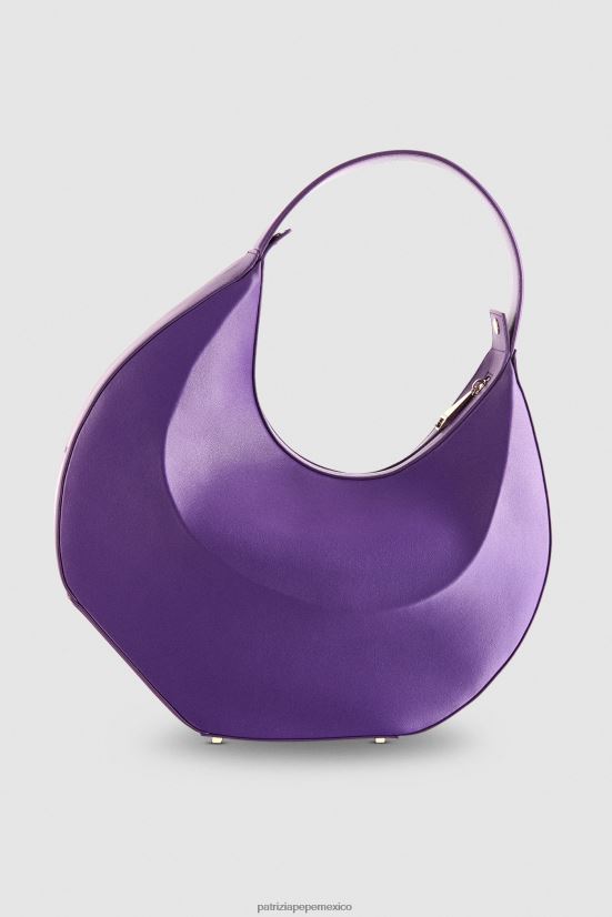 bolsas| mx Patrizia Pepe mujer bolso estilo hobo grande violeta sexy 66024R768