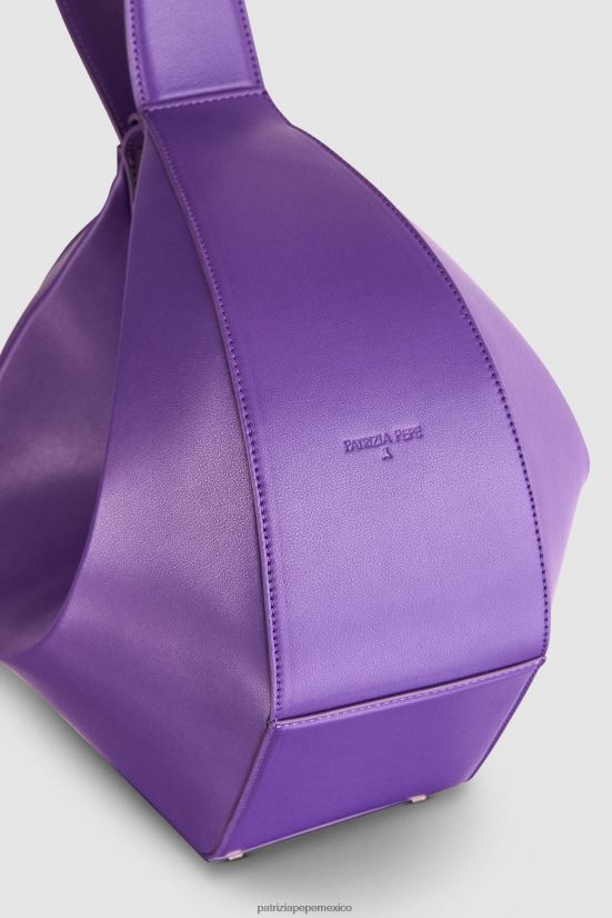 bolsas| mx Patrizia Pepe mujer bolso estilo hobo grande violeta sexy 66024R768