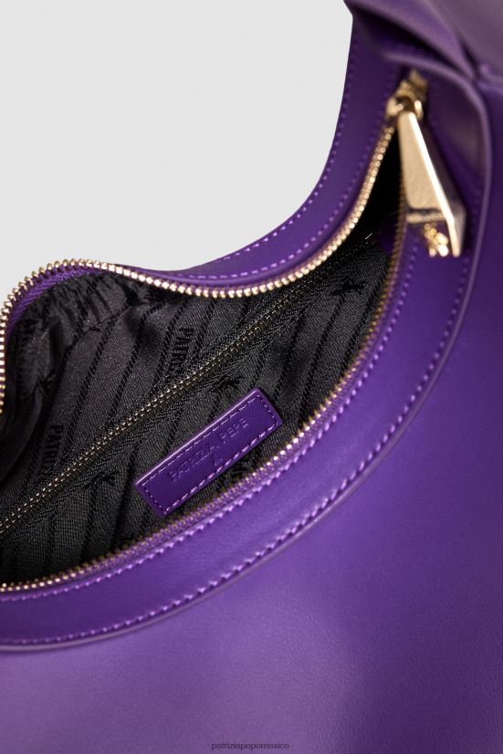 bolsas| mx Patrizia Pepe mujer bolso estilo hobo grande violeta sexy 66024R768
