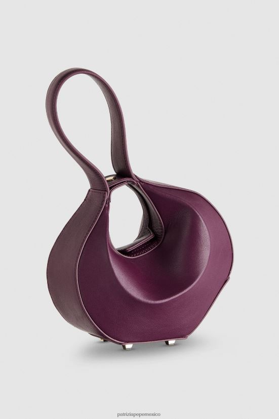 bolsas| mx Patrizia Pepe mujer bolso estilo hobo pequeño morado futurista 66024R770