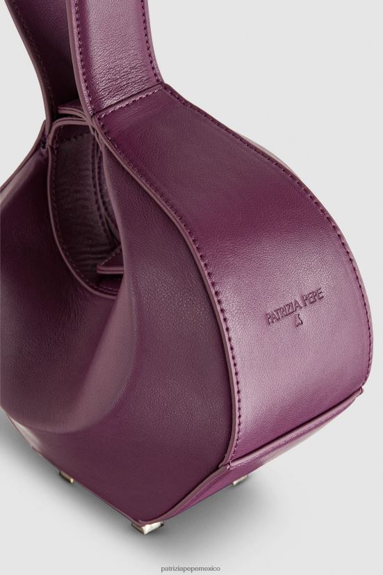 bolsas| mx Patrizia Pepe mujer bolso estilo hobo pequeño morado futurista 66024R770