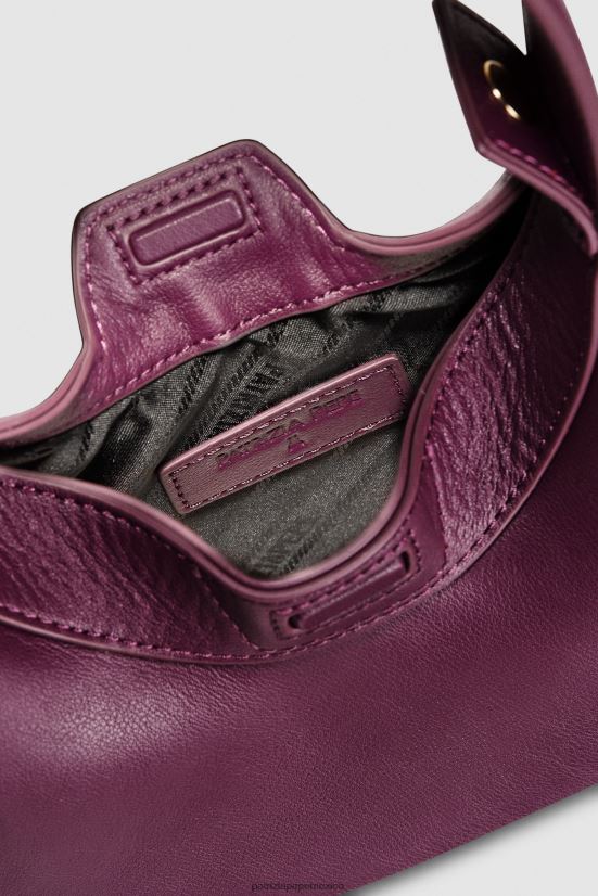 bolsas| mx Patrizia Pepe mujer bolso estilo hobo pequeño morado futurista 66024R770