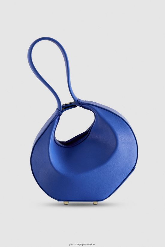 bolsas| mx Patrizia Pepe mujer bolso estilo hobo pequeño rayo azul 66024R716