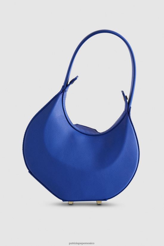 bolsas| mx Patrizia Pepe mujer bolso estilo hobo pequeño rayo azul 66024R716