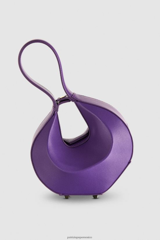 bolsas| mx Patrizia Pepe mujer bolso estilo hobo pequeño violeta sexy 66024R767