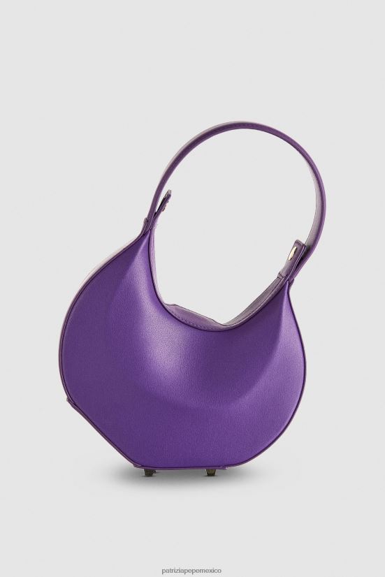 bolsas| mx Patrizia Pepe mujer bolso estilo hobo pequeño violeta sexy 66024R767
