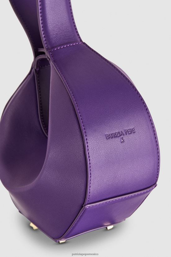 bolsas| mx Patrizia Pepe mujer bolso estilo hobo pequeño violeta sexy 66024R767