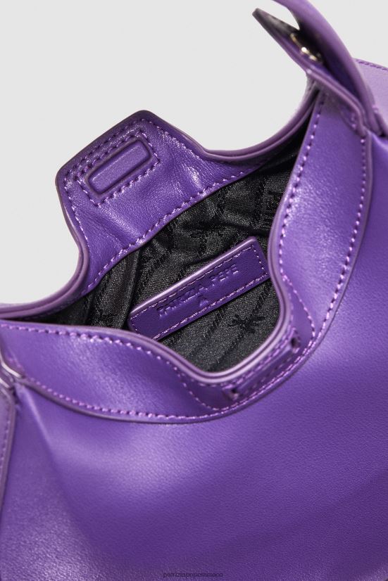 bolsas| mx Patrizia Pepe mujer bolso estilo hobo pequeño violeta sexy 66024R767