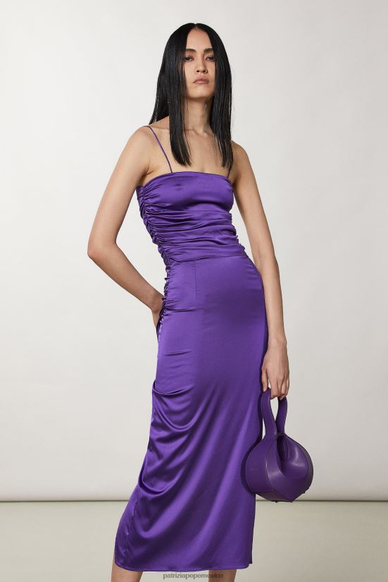 bolsas| mx Patrizia Pepe mujer bolso estilo hobo pequeño violeta sexy 66024R767