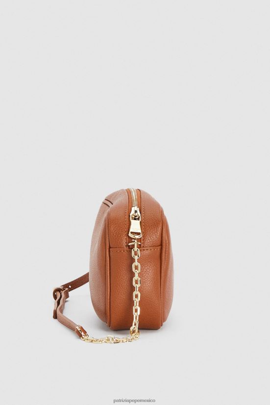 bolsas| mx Patrizia Pepe mujer bandolera pequeña con estuche para cámara nueva cuio 66024R825