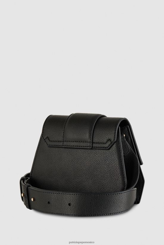 bolsas| mx Patrizia Pepe mujer bolso bandolera con cremallera Nerón 66024R820