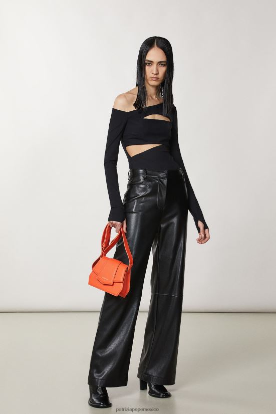 bolsas| mx Patrizia Pepe mujer bolso bandolera con cremallera naranja solar 66024R821