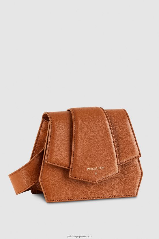 bolsas| mx Patrizia Pepe mujer bolso bandolera con cremallera nueva cuio 66024R786