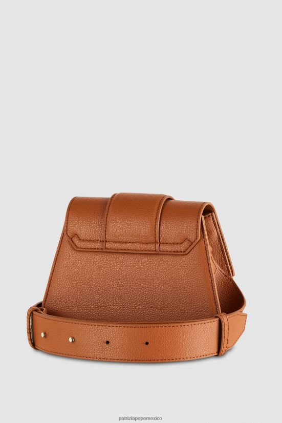 bolsas| mx Patrizia Pepe mujer bolso bandolera con cremallera nueva cuio 66024R786