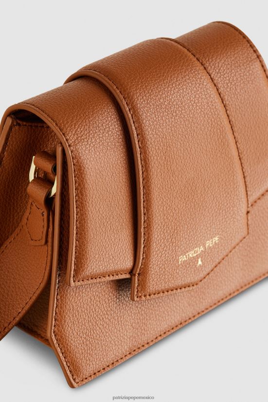 bolsas| mx Patrizia Pepe mujer bolso bandolera con cremallera nueva cuio 66024R786