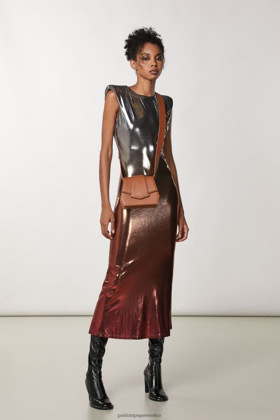 bolsas| mx Patrizia Pepe mujer bolso bandolera con cremallera nueva cuio 66024R786