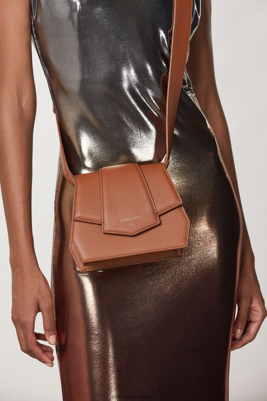 bolsas| mx Patrizia Pepe mujer bolso bandolera con cremallera nueva cuio 66024R786