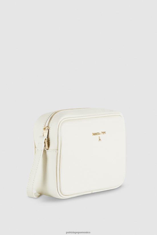 bolsas| mx Patrizia Pepe mujer bolso bandolera con estuche para cámara blanquecino 66024R826