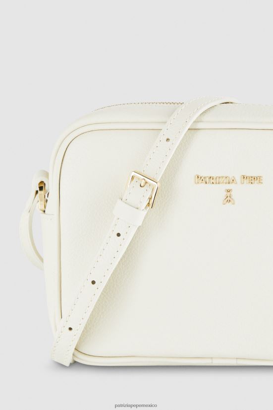 bolsas| mx Patrizia Pepe mujer bolso bandolera con estuche para cámara blanquecino 66024R826