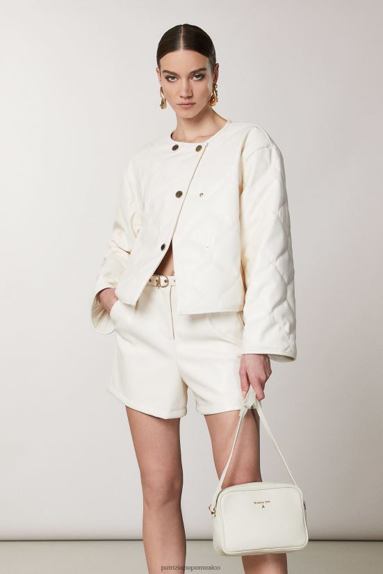 bolsas| mx Patrizia Pepe mujer bolso bandolera con estuche para cámara blanquecino 66024R826