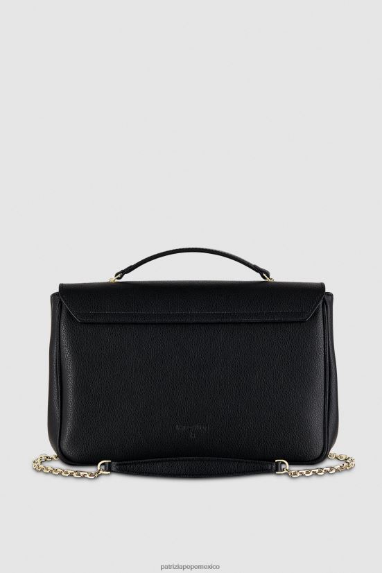 bolsas| mx Patrizia Pepe mujer bolso bandolera con mosca negro y oro 66024R785