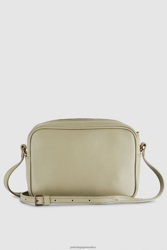 bolsas| mx Patrizia Pepe mujer bolso bandolera de cuero fly bag verde salvia 66024R824