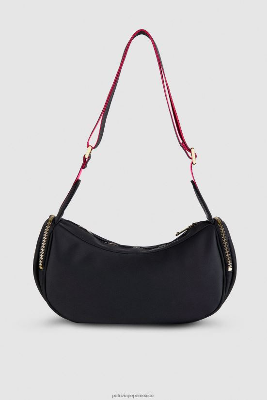 bolsas| mx Patrizia Pepe mujer bolso bandolera de nailon Nerón 66024R815