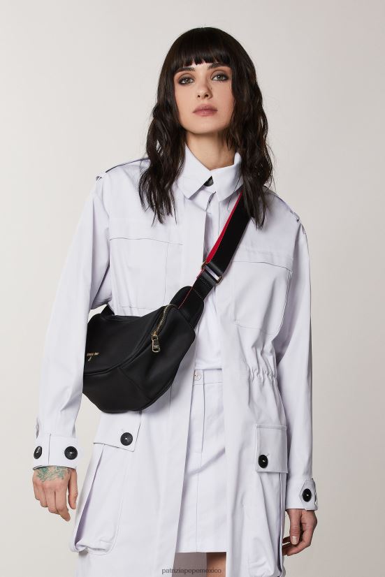 bolsas| mx Patrizia Pepe mujer bolso bandolera de nailon Nerón 66024R815