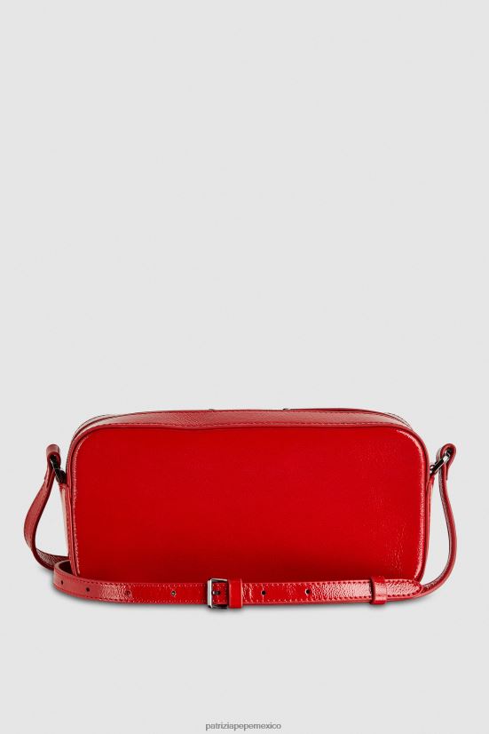 bolsas| mx Patrizia Pepe mujer bolso bandolera mini con cremallera rojo de carreras 66024R781