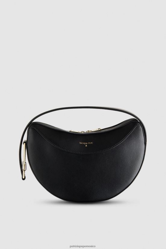 bolsas| mx Patrizia Pepe mujer bolso hobo con cremallera Nerón 66024R792