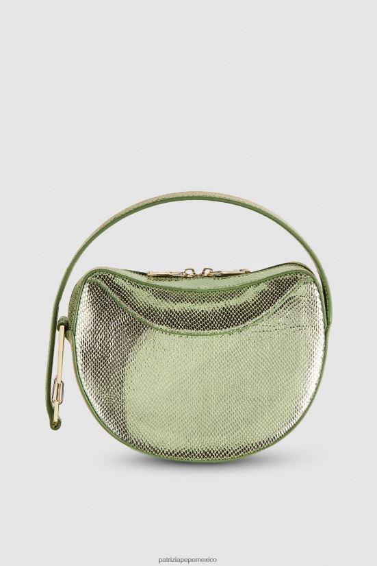 bolsas| mx Patrizia Pepe mujer bolso hobo pequeño verde brillante 66024R795