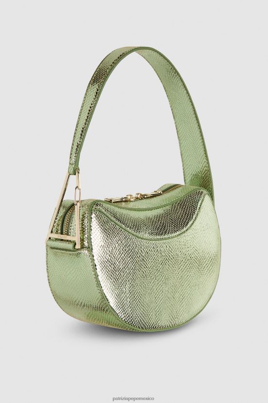bolsas| mx Patrizia Pepe mujer bolso hobo pequeño verde brillante 66024R795