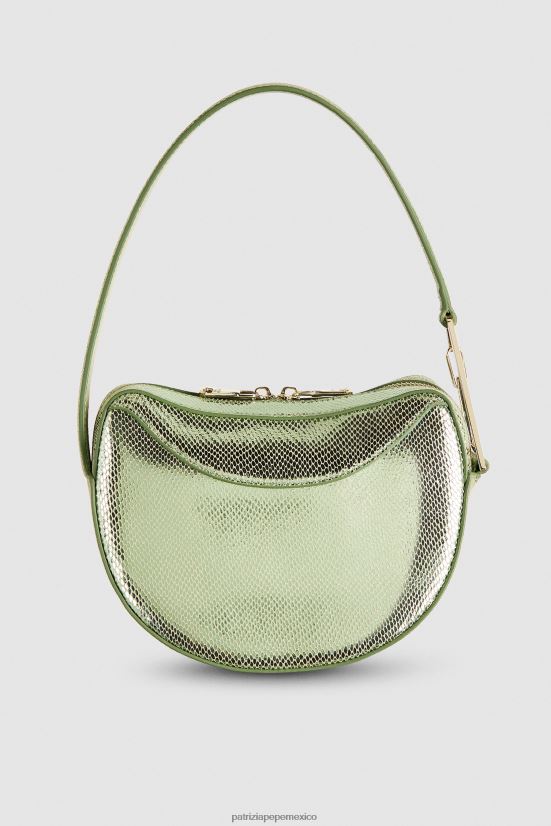 bolsas| mx Patrizia Pepe mujer bolso hobo pequeño verde brillante 66024R795