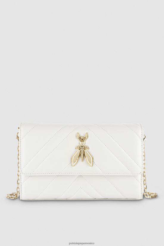 bolsas| mx Patrizia Pepe mujer elegante bolsa para moscas blanquecino 66024R817