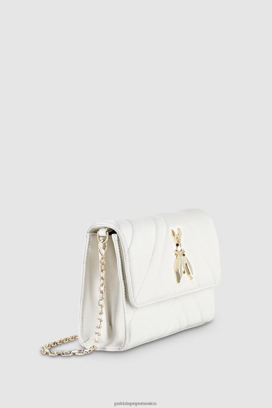 bolsas| mx Patrizia Pepe mujer elegante bolsa para moscas blanquecino 66024R817