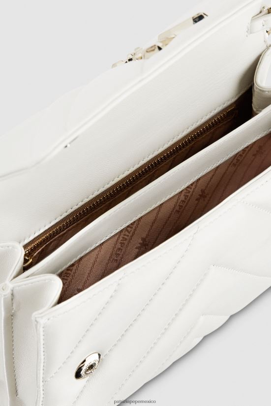 bolsas| mx Patrizia Pepe mujer elegante bolsa para moscas blanquecino 66024R817