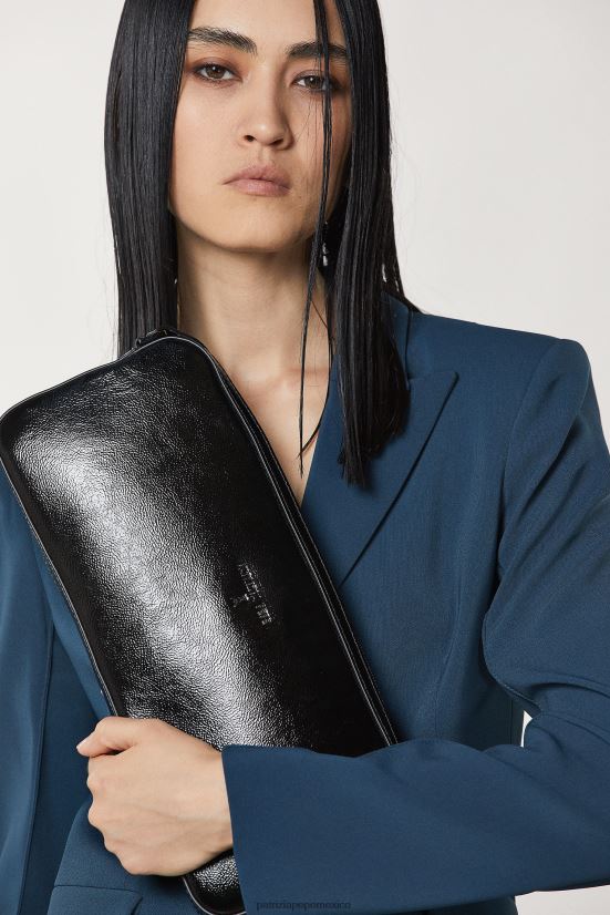 bolsas| mx Patrizia Pepe mujer estuche de cuero brillante para cámara Nerón 66024R779