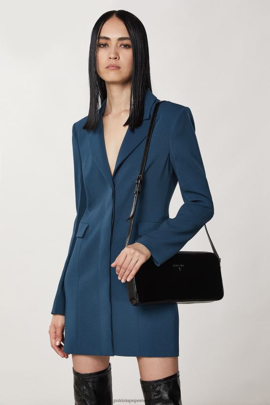 bolsas| mx Patrizia Pepe mujer estuche de cuero brillante para cámara Nerón 66024R779