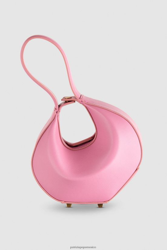 bolsas| mx Patrizia Pepe mujer bolso estilo hobo pequeño nuevo rosa 66024R771