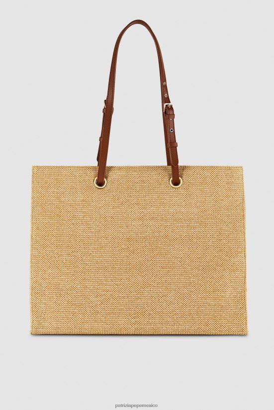 bolsas| mx Patrizia Pepe mujer bolso shopper con mosca natural 66024R799