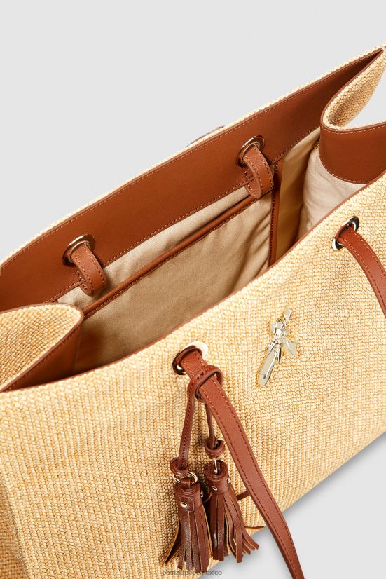 bolsas| mx Patrizia Pepe mujer bolso shopper con mosca natural 66024R799
