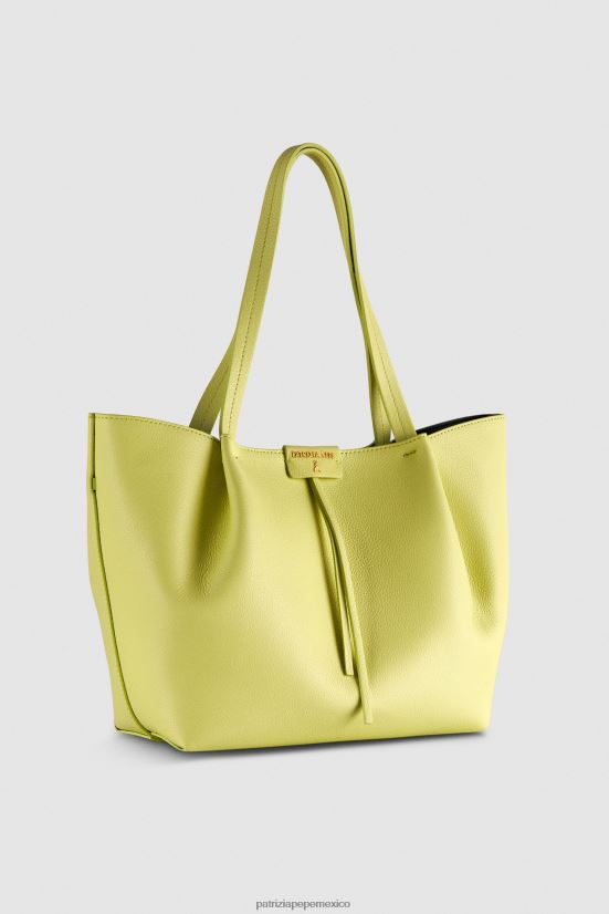 bolsas| mx Patrizia Pepe mujer bolso tote pepe city mediano lima soleada clara 66024R803