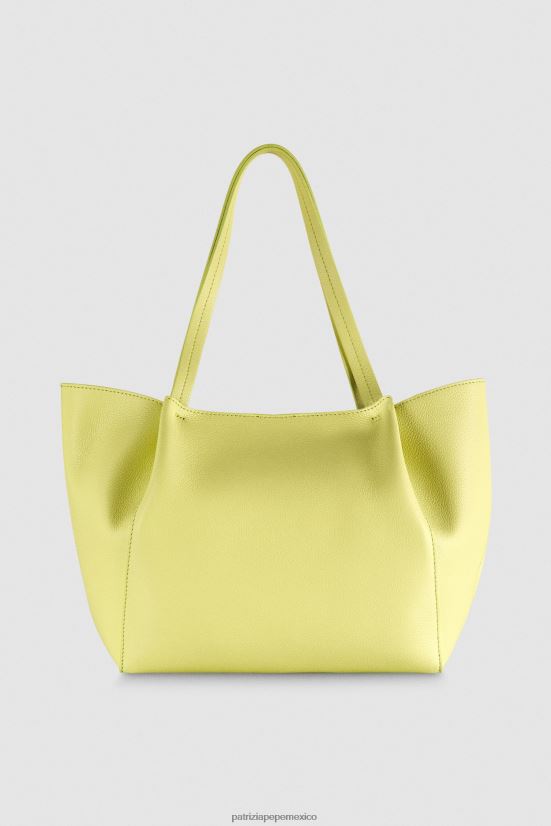 bolsas| mx Patrizia Pepe mujer bolso tote pepe city mediano lima soleada clara 66024R803
