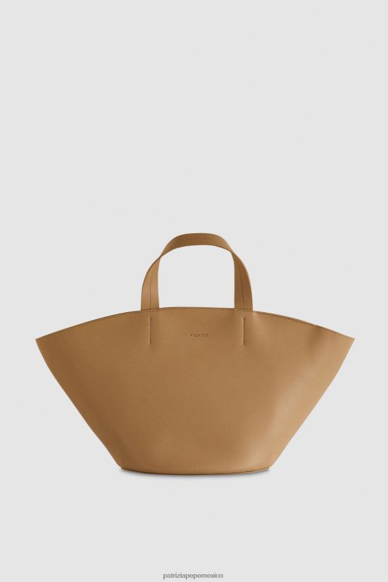 bolsas| mx Patrizia Pepe mujer comprador de cuero arena de invierno 66024R776