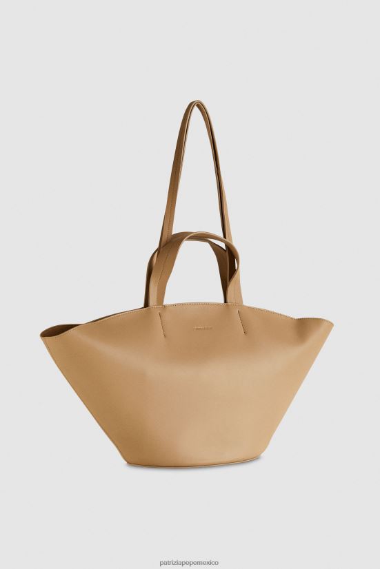 bolsas| mx Patrizia Pepe mujer comprador de cuero arena de invierno 66024R776