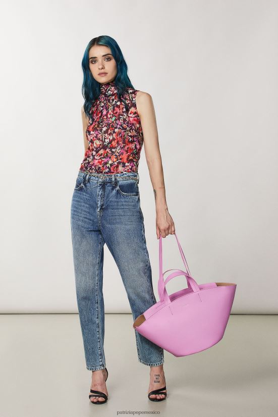 bolsas| mx Patrizia Pepe mujer comprador de cuero malva virtual 66024R774