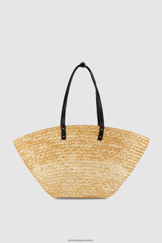 bolsas| mx Patrizia Pepe mujer comprador de paja natural 66024R797