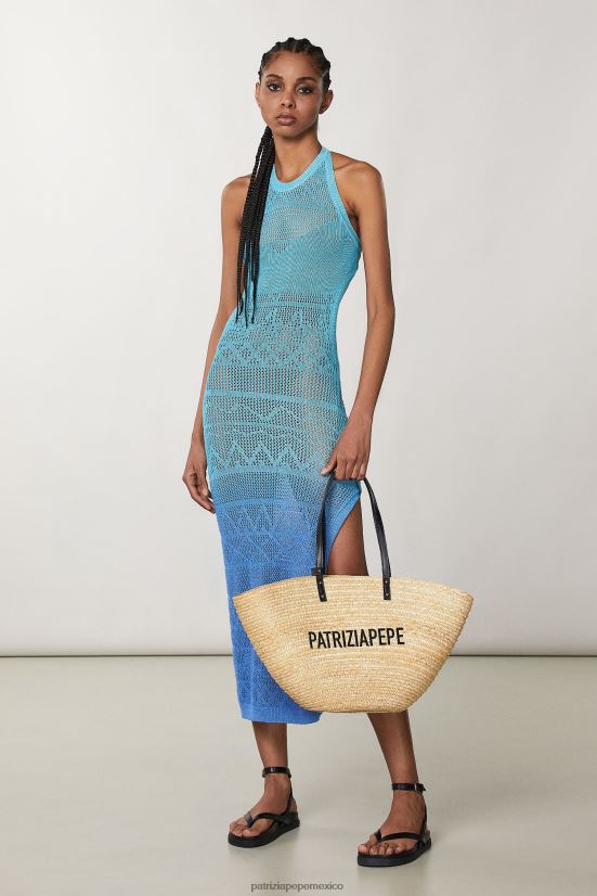 bolsas| mx Patrizia Pepe mujer comprador de paja natural 66024R797