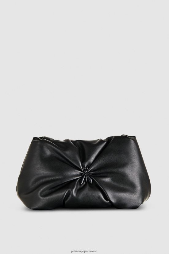 bolsas| mx Patrizia Pepe mujer bolso de mano tipo almohada con mosca mediana Nerón 66024R800