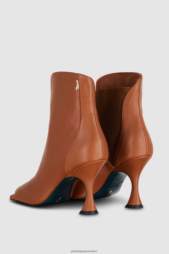 calzado mx Patrizia Pepe mujer botines cuadrados de piel nueva cuio 66024R876